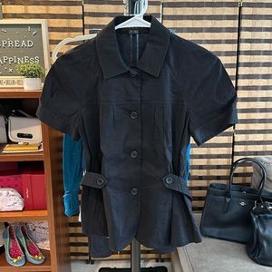 Theory linen black top